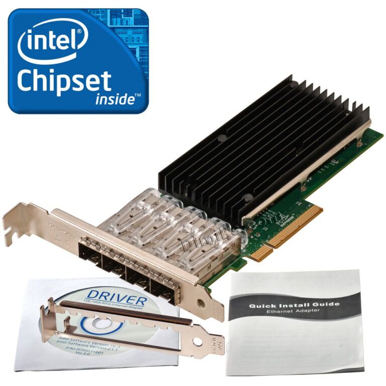 Server Network Card 10G 4x SFP+ four SFP+ ports (Intel XL710 Based)